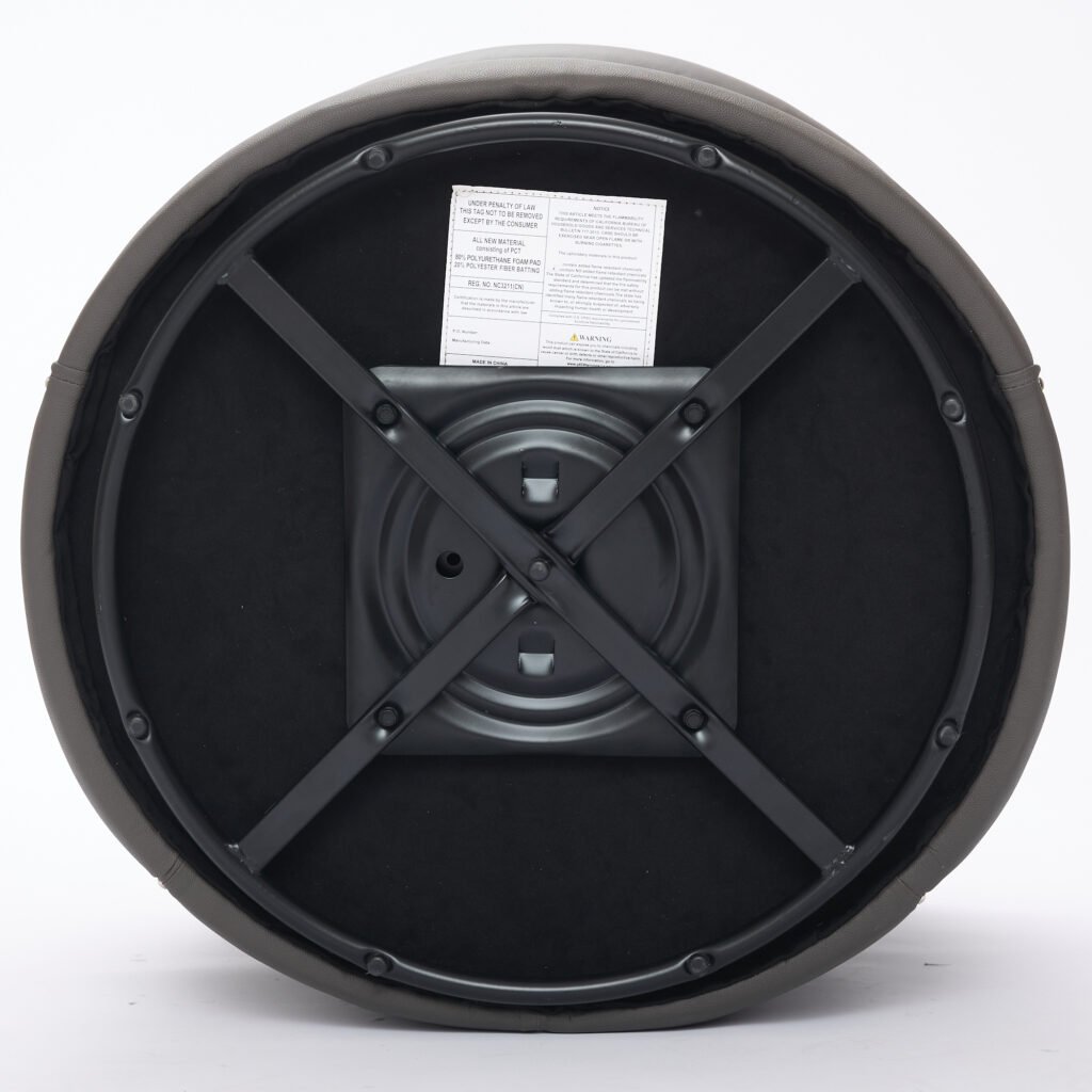 Gray Top-Grain Leather Swivel Accent Chair, 360° Smooth Spin, Mid-Century Modern Lounge Chair for Living Room/Office - Image 28